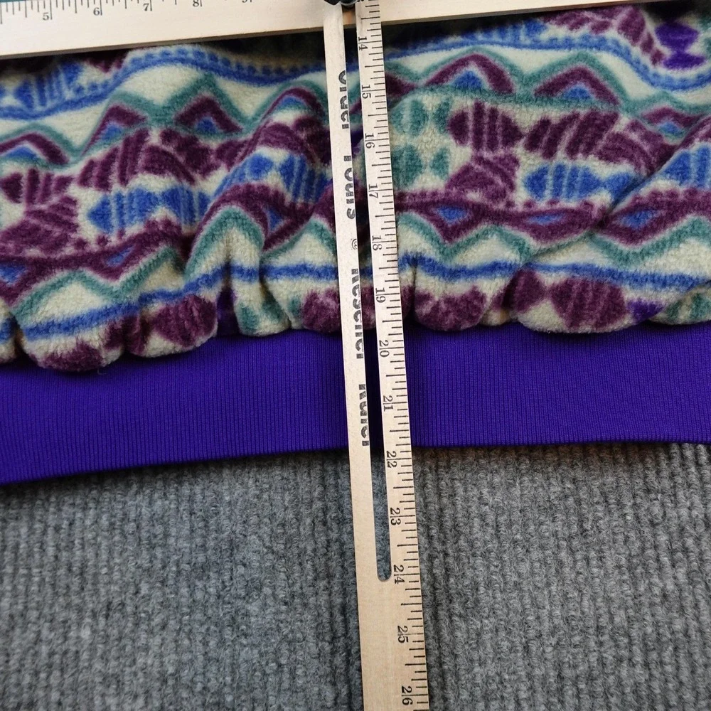 Vintage Colorado Rockies Vest Womens Large Purple MLB Reversible Columbia Fleece - Picture 9 of 10